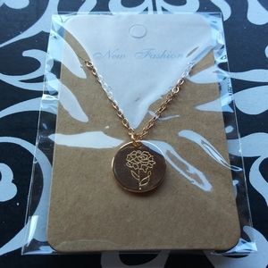 Carnation Gold Necklace